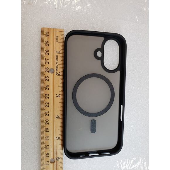 Supfine Phone Case for iPhone 16. Regular Version. Black. Shockproof Magnetic. - Picture 2 of 14